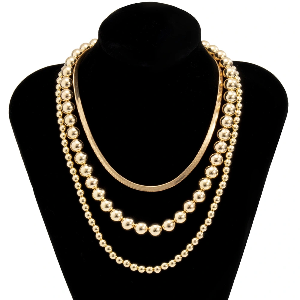 Snake Bone Chain Mix And Match Metal Multi-layer Necklace