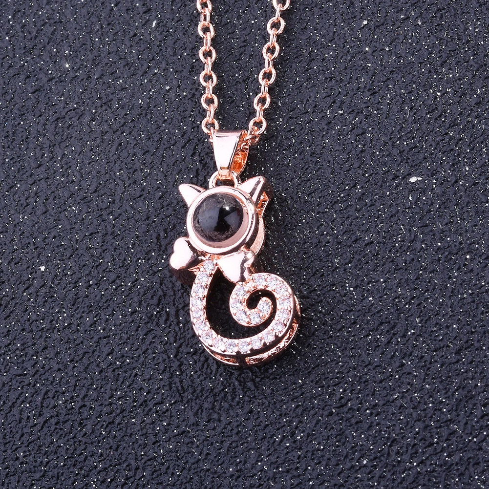 Tik Tok Same Love Memory Moon Pendant Clavicle Chain