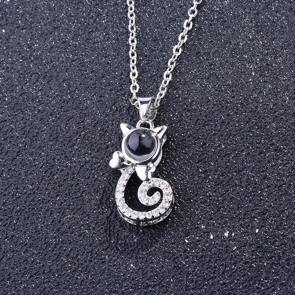 Tik Tok Same Love Memory Moon Pendant Clavicle Chain