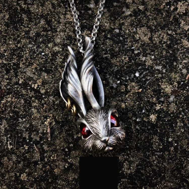 Carrot Rabbit Pendant Necklace Female Trendy Male Jewelry