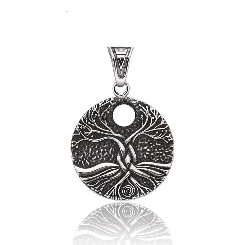 Stainless Steel Viking Tree Of Life Pendant