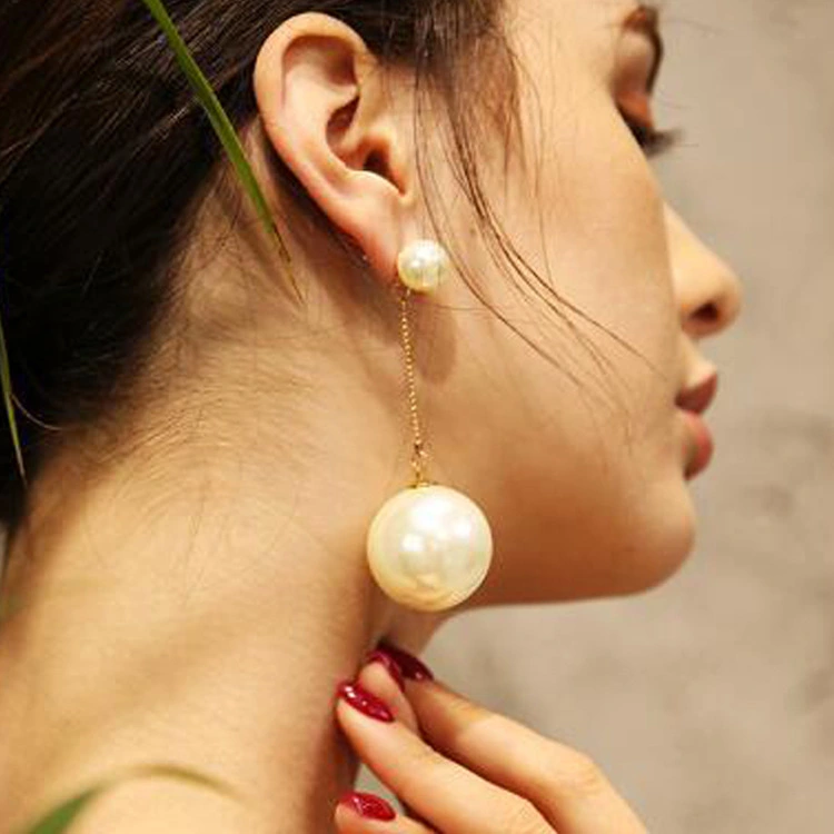 All Match Temperament Size Imitation Pearl Earrings