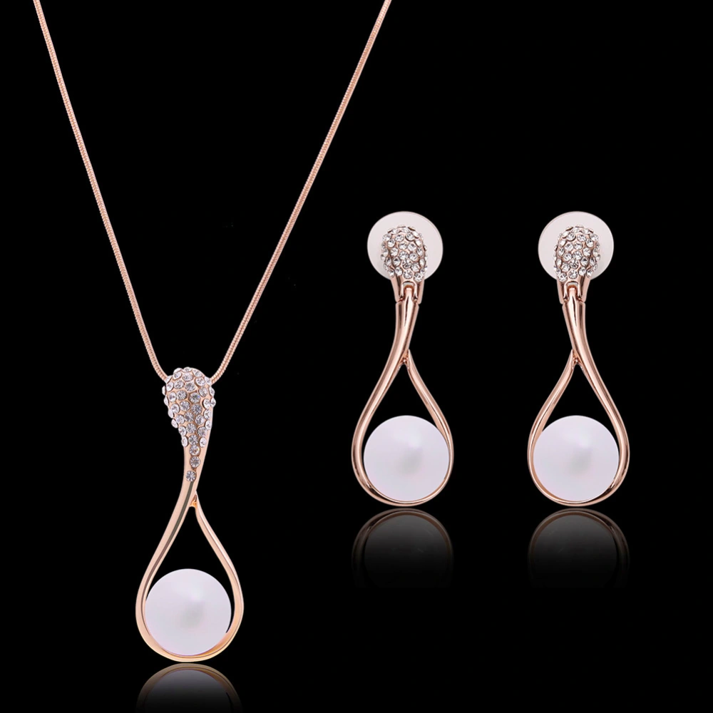 Jewelry Set Custom Pearl Earring Necklace