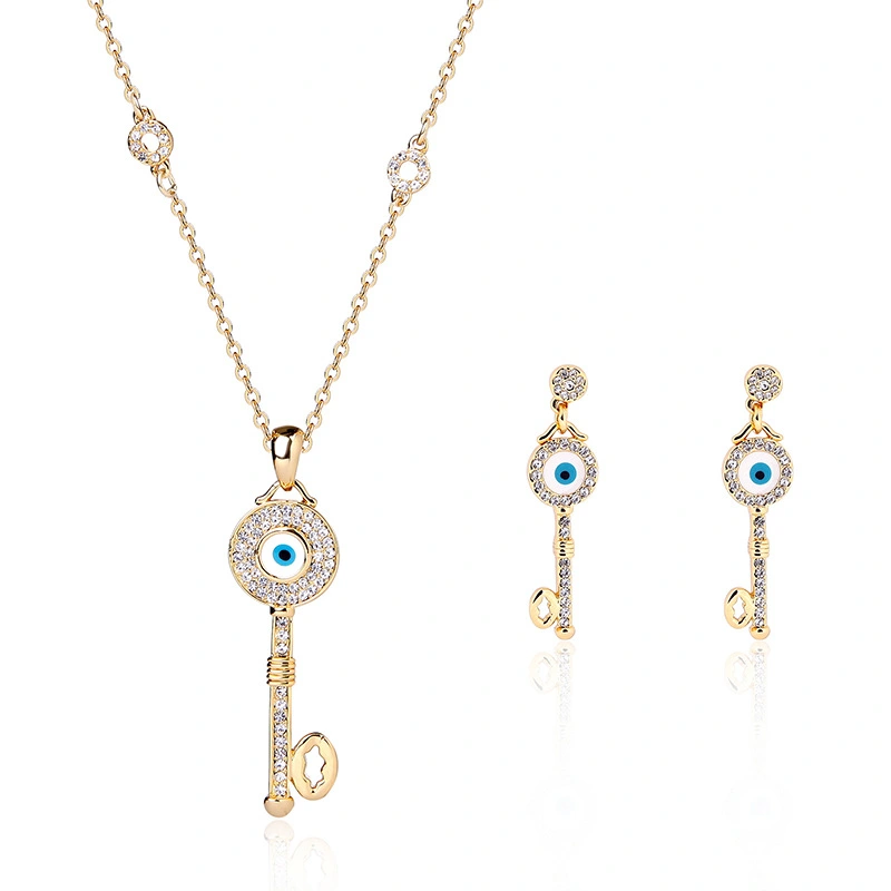 Creative Jewelry Key Pendant Necklace Earrings