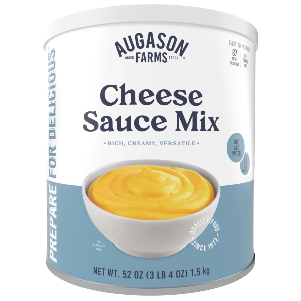 Augason Farms Cheese Sauce Mix Can, Emergency Food Supply, Everyday Meals, (Packaging May Vary)