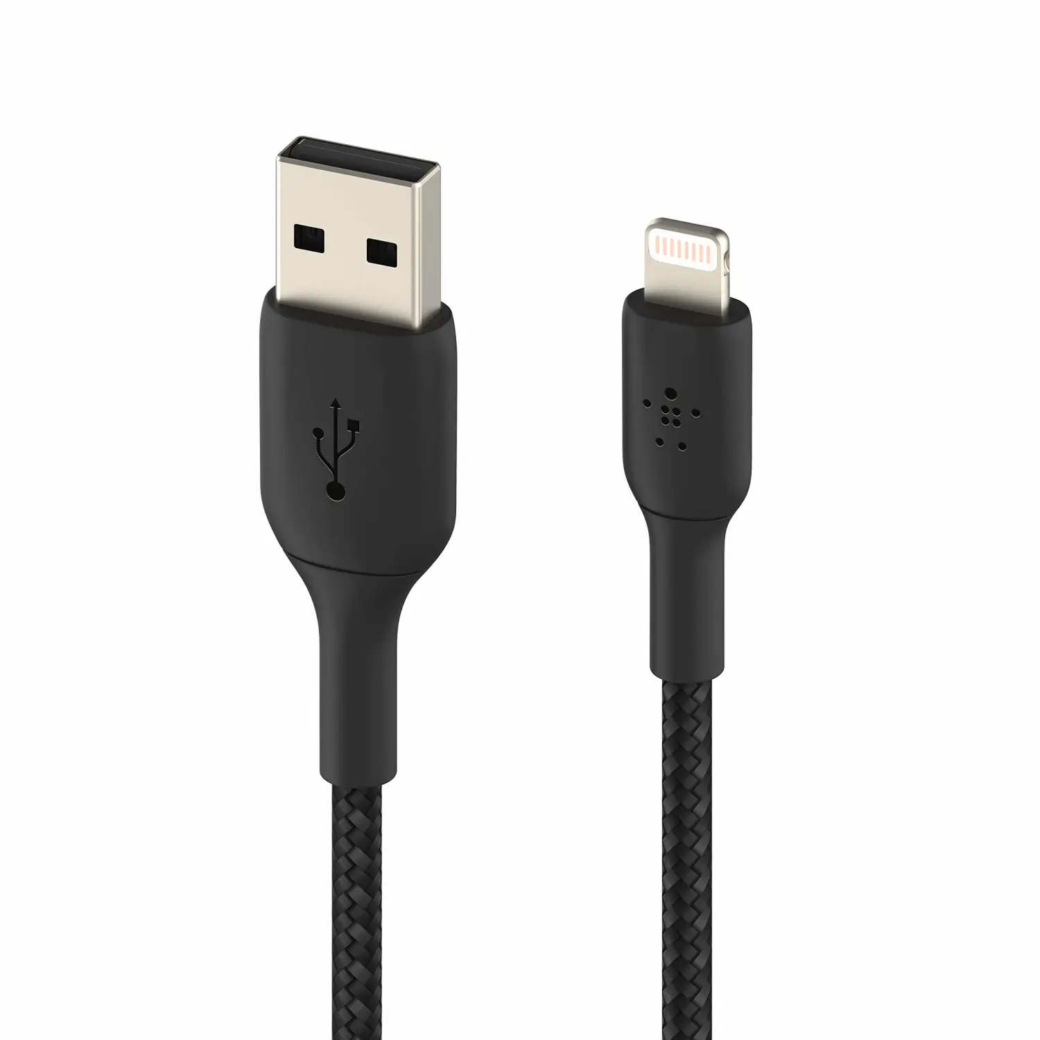 Belkin BoostCharge Braided Lightning Cable - 3.3ft/1M - MFi Certified Apple iPhone Charger USB to Lightning Cable - iPhone Cable - iPhone Charger Cord - Apple Phone Charger - Black