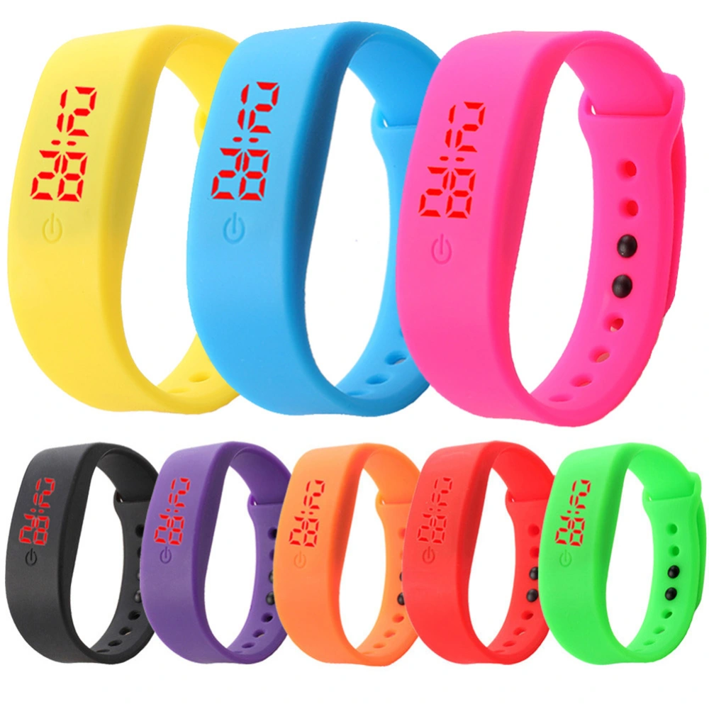 LED White Light Bracelet Button Leisure Sports Student Gift Electronic Watch