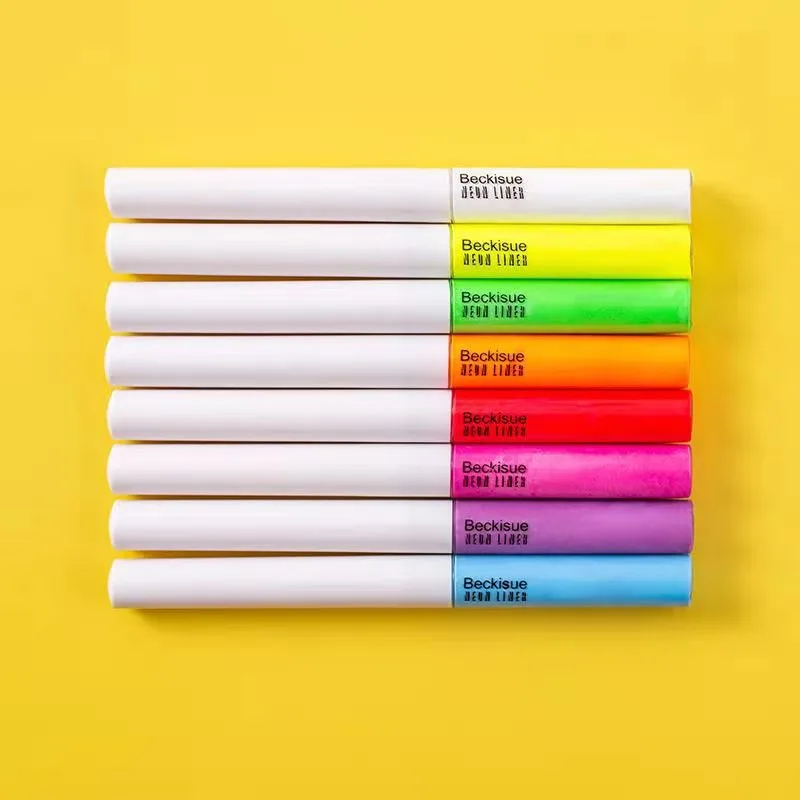 Fluorescent Eyeliner 8 Sets Waterproof And Sweat Proof