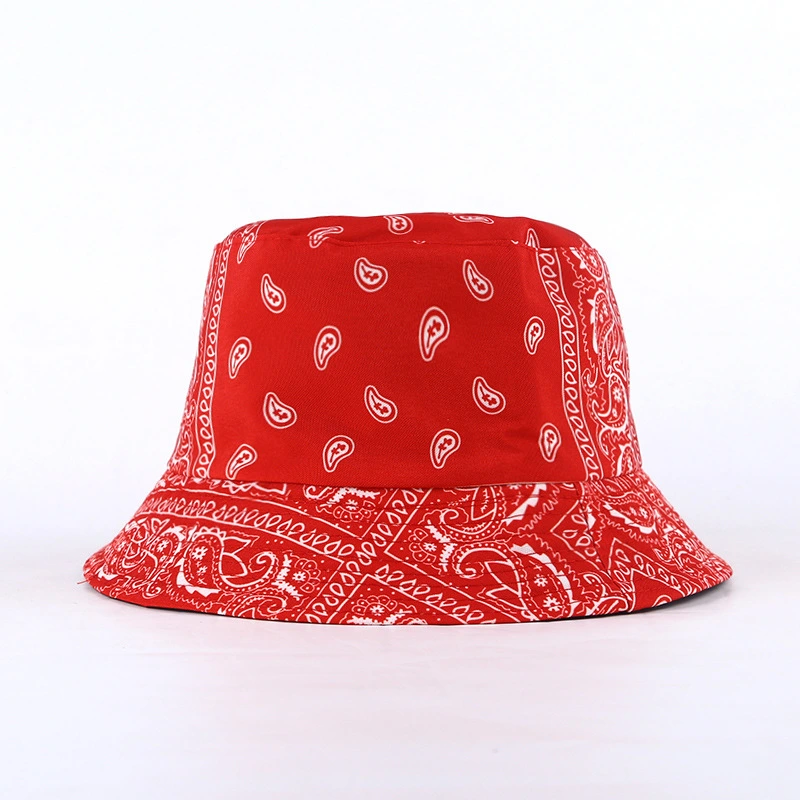Cashew Full Print Double-sided Fisherman Outdoor Sunshade Sports And Leisure Basin Hat