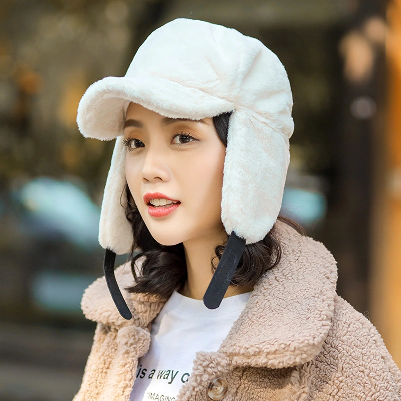 All-match Casual Plush Warm Ear Protection Cap