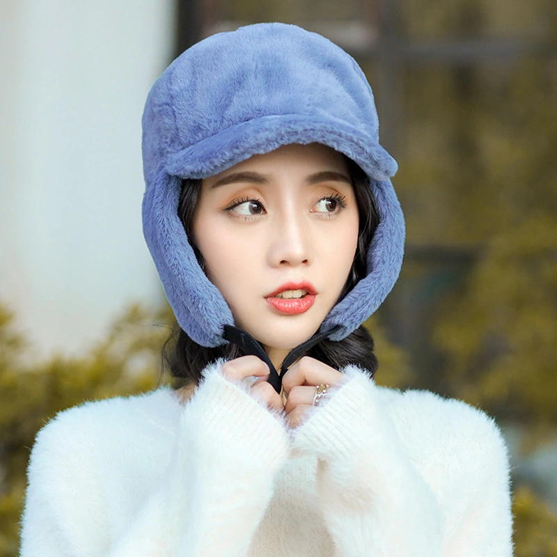 All-match Casual Plush Warm Ear Protection Cap