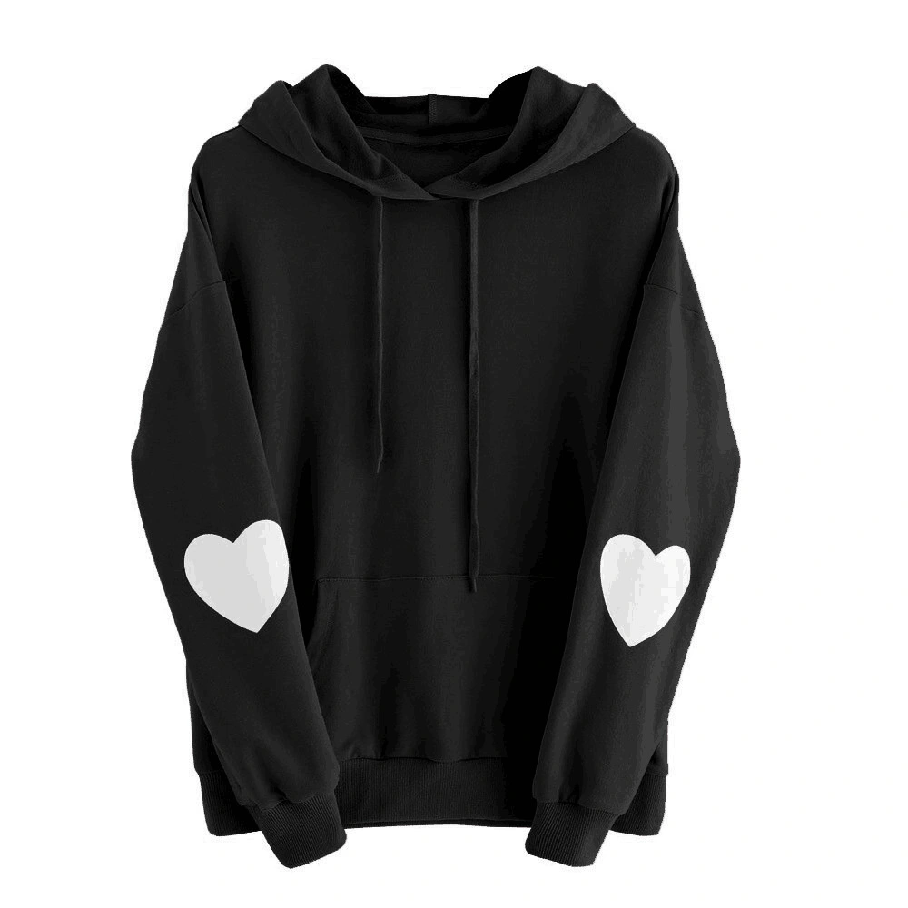 Full-body Printed Crewneck Jacket Diy Plus Fleece Hooded Clothes