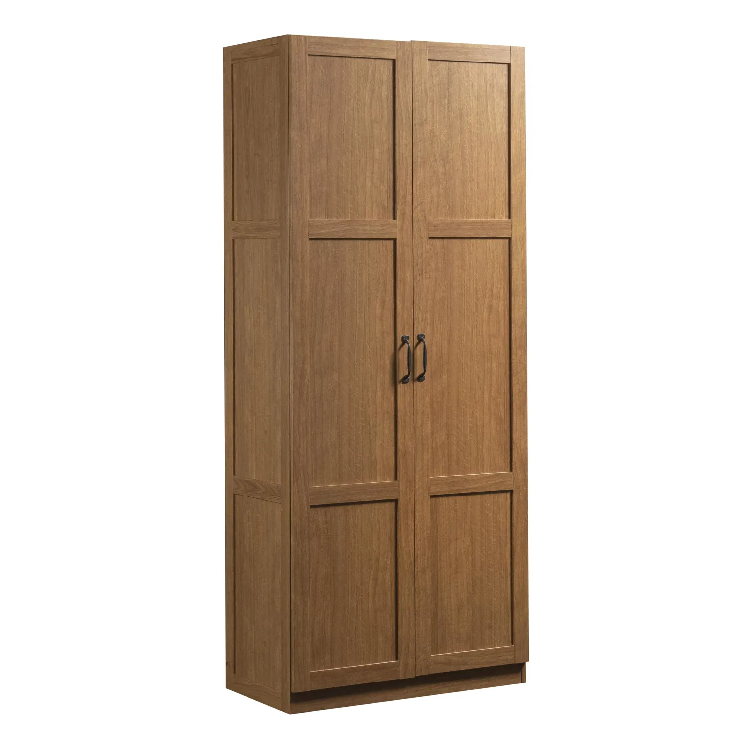 Sauder Select Storage Cabinet, Pantry Cabinet Kitchen Storage with Adjustable Shelves, Bathroom Storage Cabinet, in Highland Oak