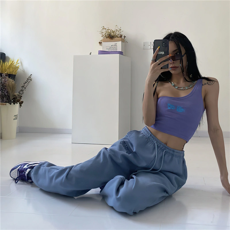 Athletic Women's Loose-fitting Printed Sweatpants