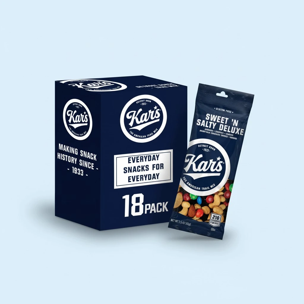 Kar’s Nuts Sweet ‘N Salty Deluxe Trail Mix, 1.5 oz Individual Snack Packs – Bulk Pack of 18, Gluten-Free Snacks