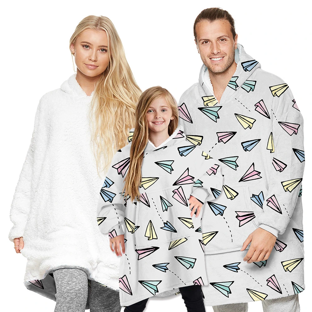 Can Wear Blankets And Mink Fleece Winter Long-sleeved Sweater