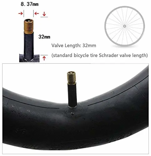 2 Pack Bike Tube with 3 Tire Levers, Bicycle Inner Tube Tyres Road MTB Bike Interior Tire Tube Anti Puncture Tube for Bike Bicycle Tire