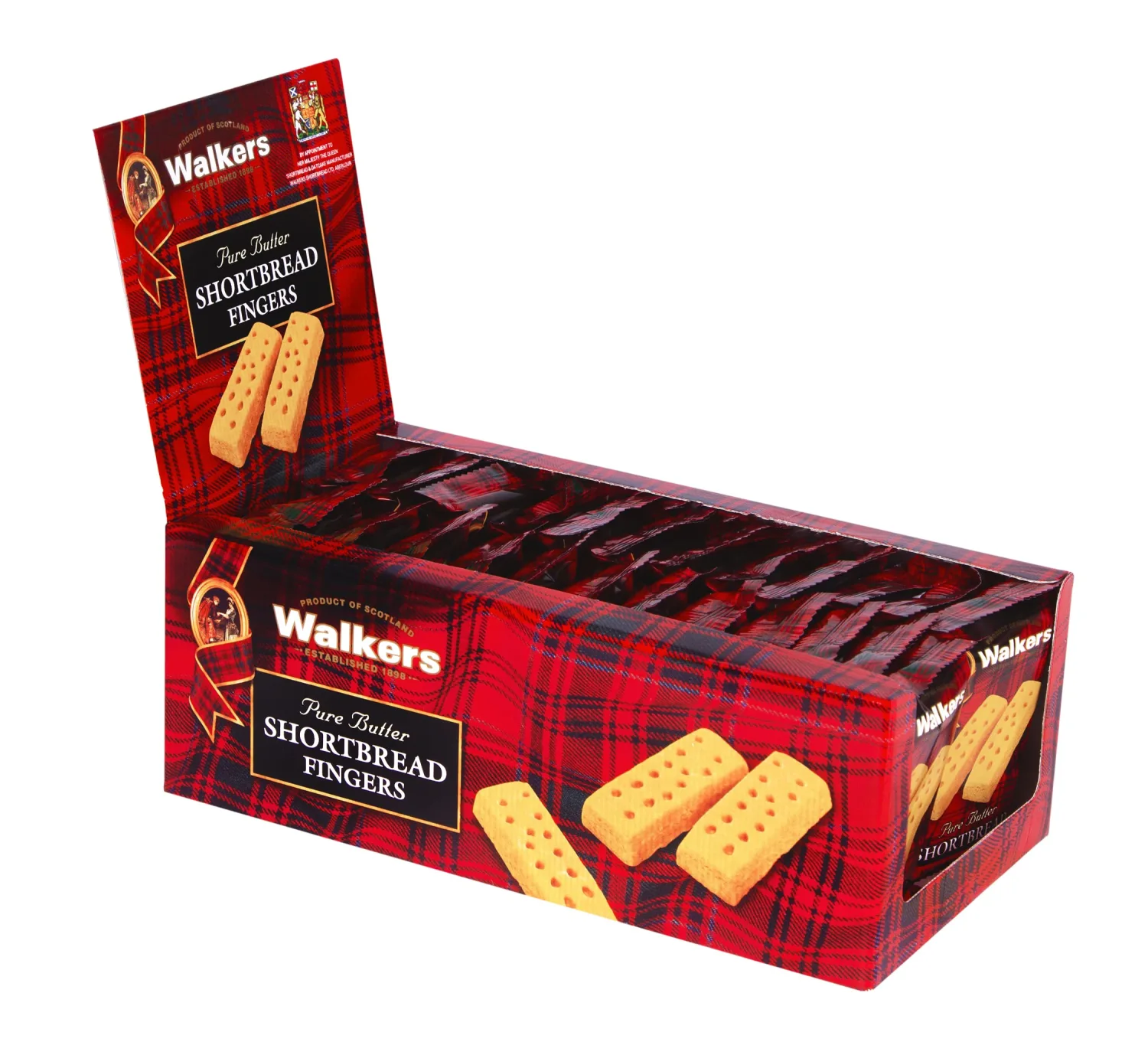 Walkers Shortbread Fingers Shortbread Cookies Snack Packs, 24 Count