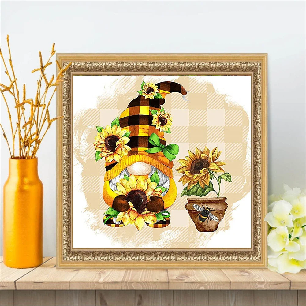 Home Simple Sunflower Pattern Diamond Painting Cross Stitch