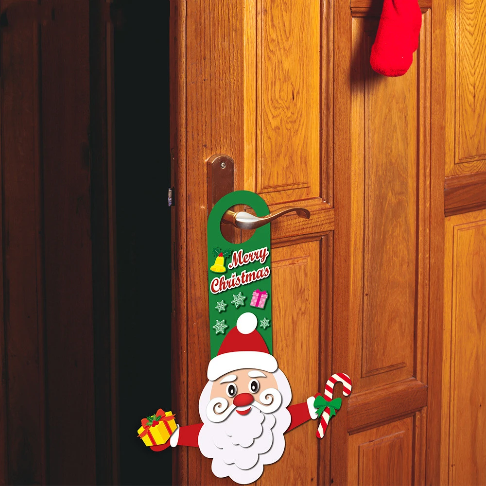 Three Dimensional Decorative Door Hanging Snowman Wall Stickers Game Emoji Stickers