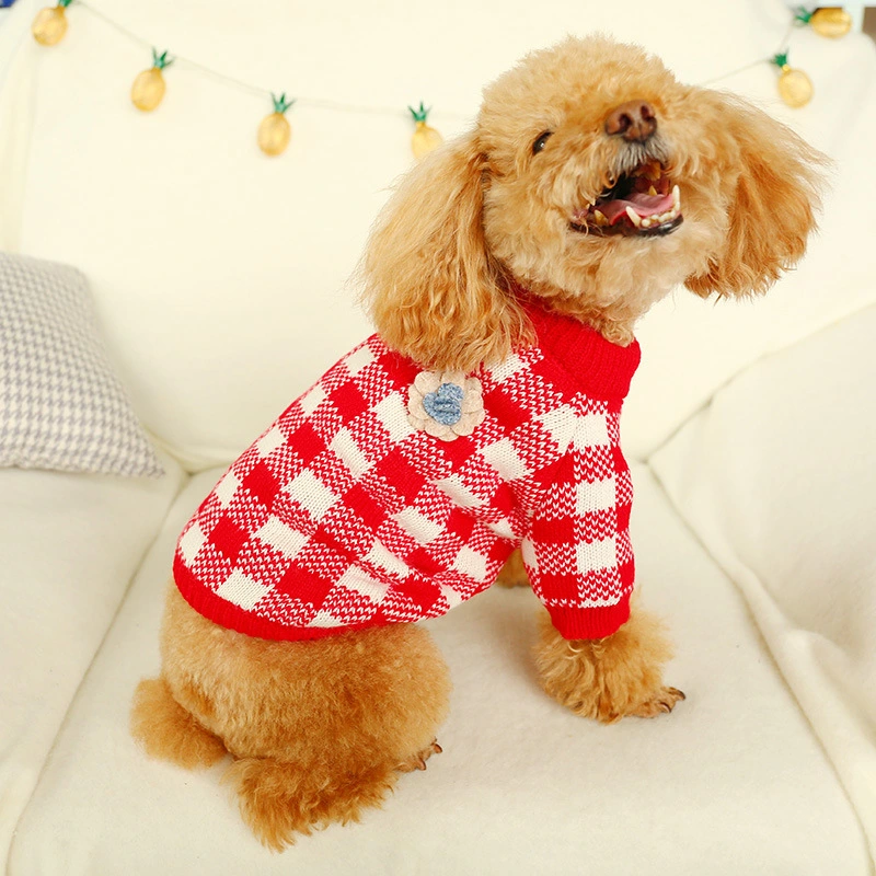 Pet puppy dog cat autumn and winter new sweater