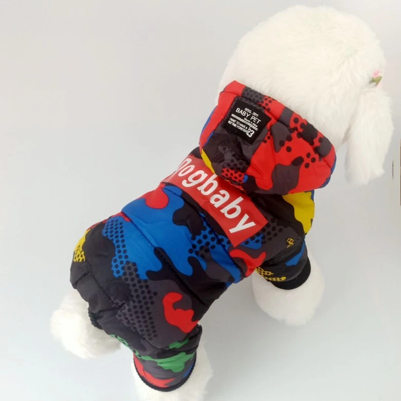 Dog Clothes Winter Cotton-padded Four-legged