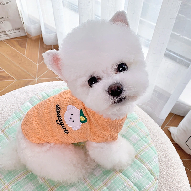 Dog Vest Pet Clothes Spring  Summer Puppy Clothing Teddy Sleeveless Vest Thin Cute