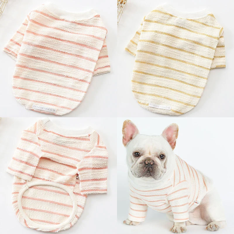 Water Ripple Towel Cotton T-shirt Dog Clothes