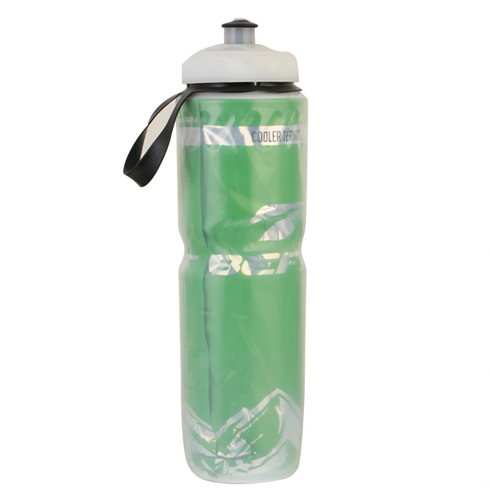 Plastic Ice-preserving Double-layer Sports Bottle For Bicycles