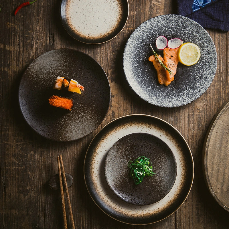 Black Restaurant Individual Color Glazed Bone Dish