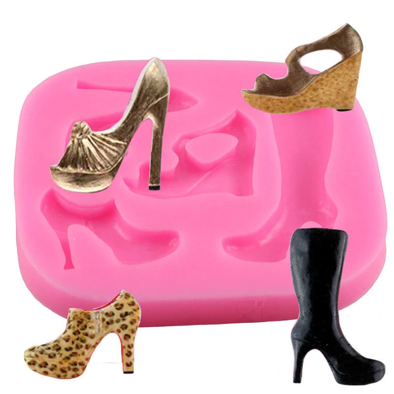 Fondant Silicone Mold High Heels Combination