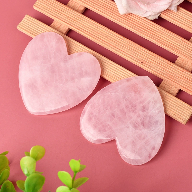 Fashion Heart-shaped Eye Facial Beauty Jade Massager Crystal Scraper