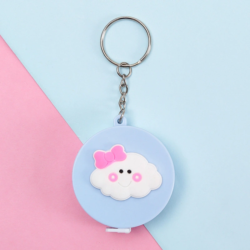 Children's Mini Ruler Soft Tape Measure Soft Ruler Small Portable Cute Keychain