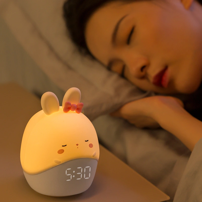 Little Rabbit Smart Applet Charging Alarm Clock Night Light