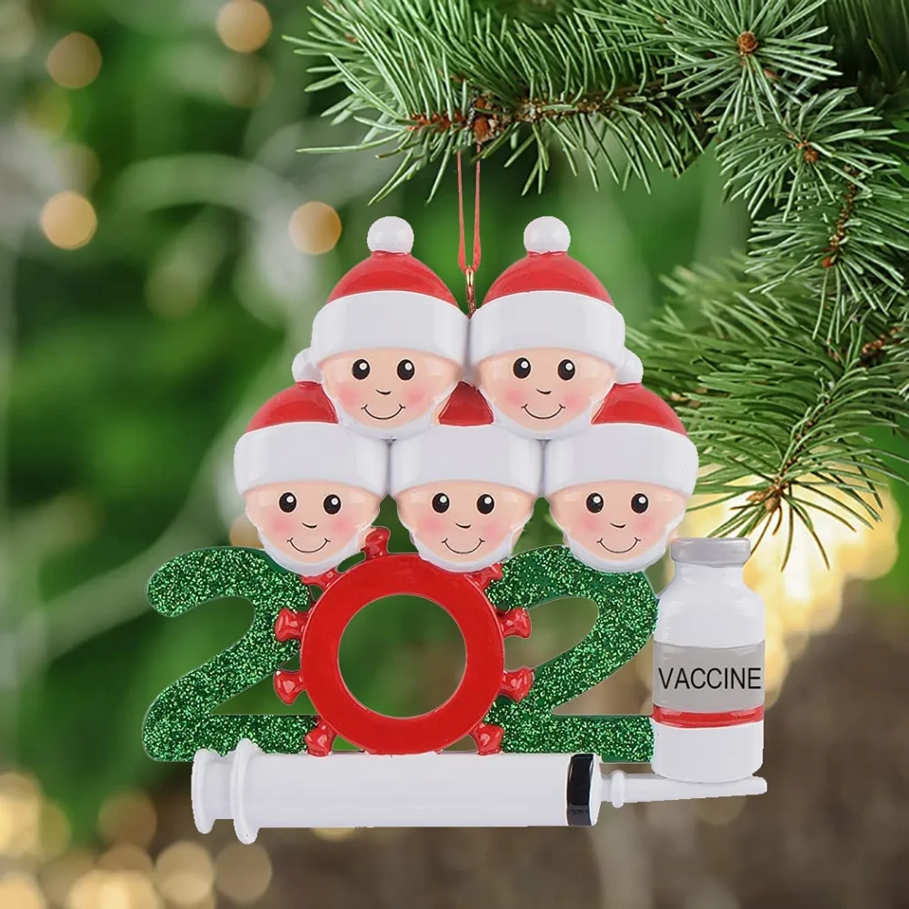 Christmas Head Pendant Personalized Vaccination Resin Crafts