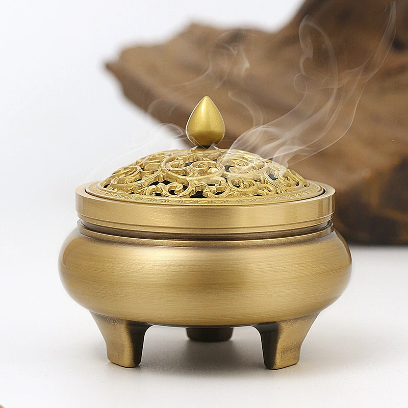 Incense Burner Pure Copper Household Antique Aromatherapy Burner Mini