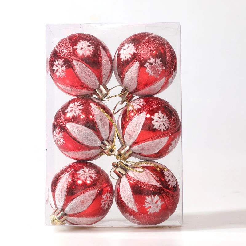 Plastic Christmas Ball 6cm 6PCS Christmas Gift