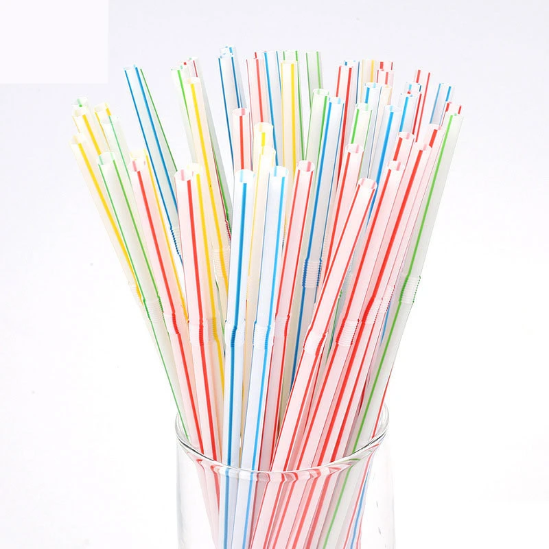 Disposable Plastic Drink Milk Tea Straws