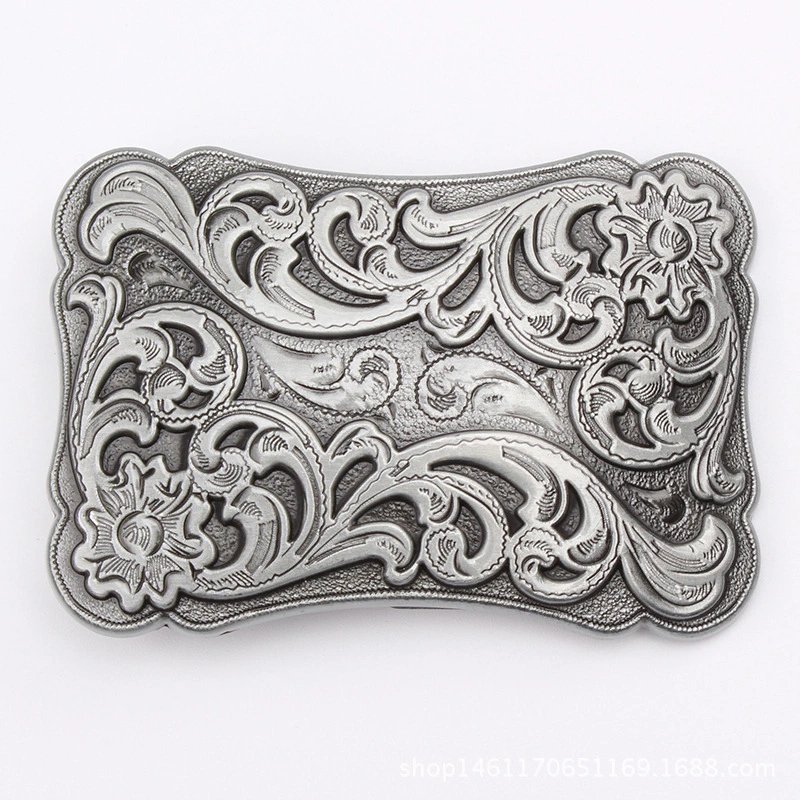 Bull Head Belt Buckle With Classic Pattern Bottom Cover