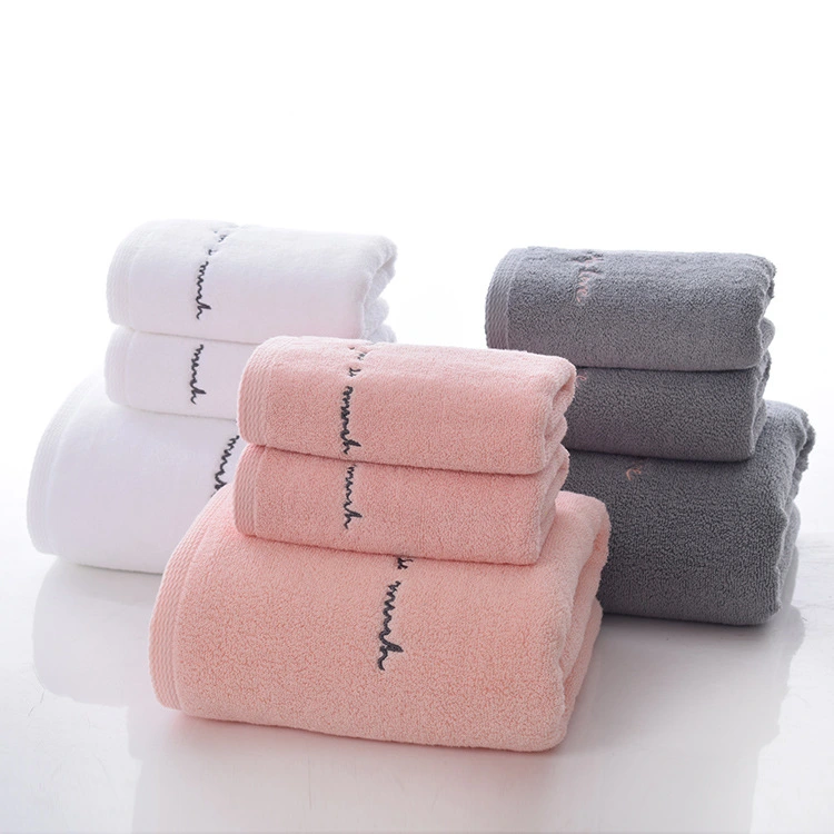 Fashion Pure Cotton Bath Towel Gift Set High-end Couple Adult Towel