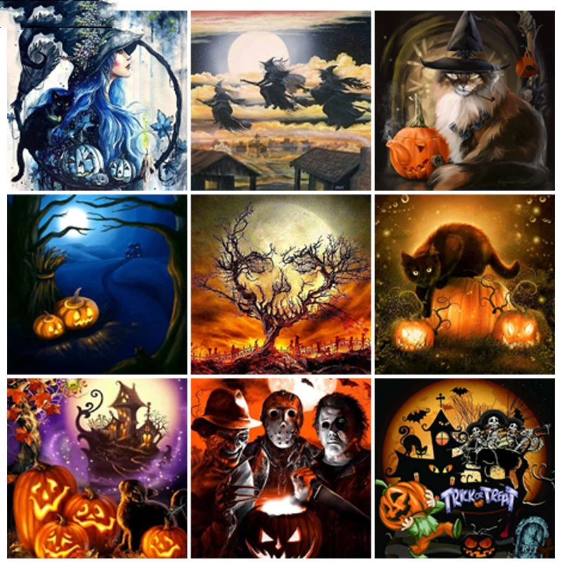 Poster Halloween Diamond Painting Kit DIY Craft