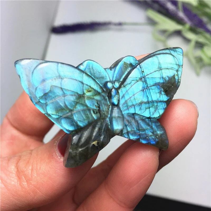 Crystal Stone Butterfly Pendant Decoration Crafts