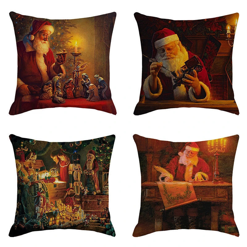 Home Pillowcase Christmas Red Santa