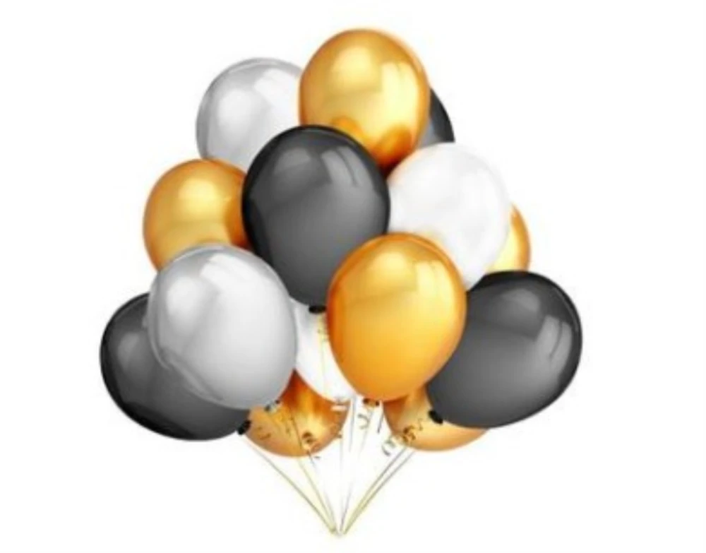 Thicken Rose Gold Black Gold Balloon Combination Balloon Set