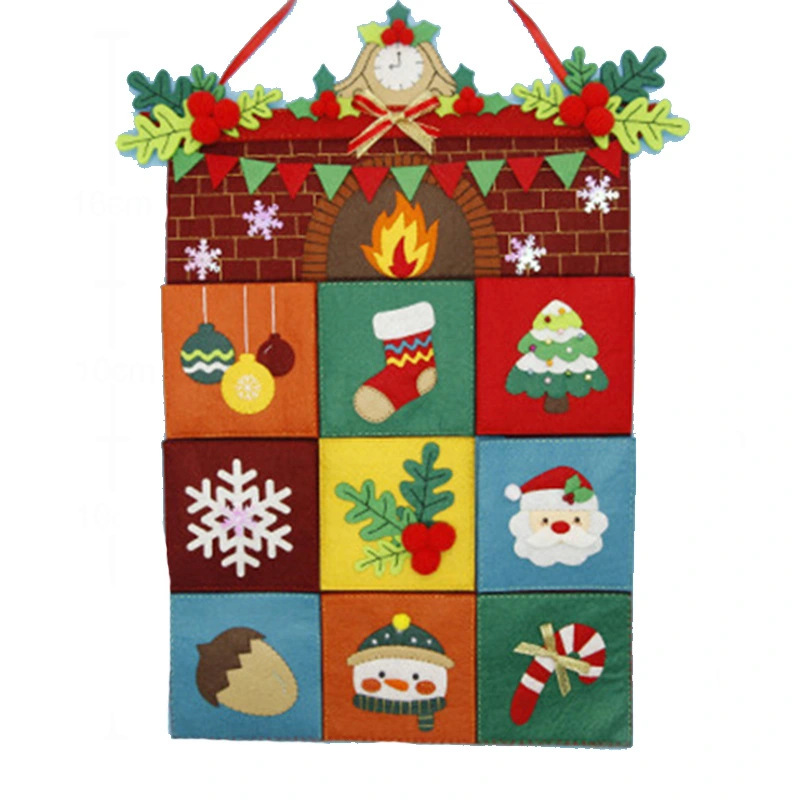 Warm Christmas Fireplace Storage Bag Nonwoven