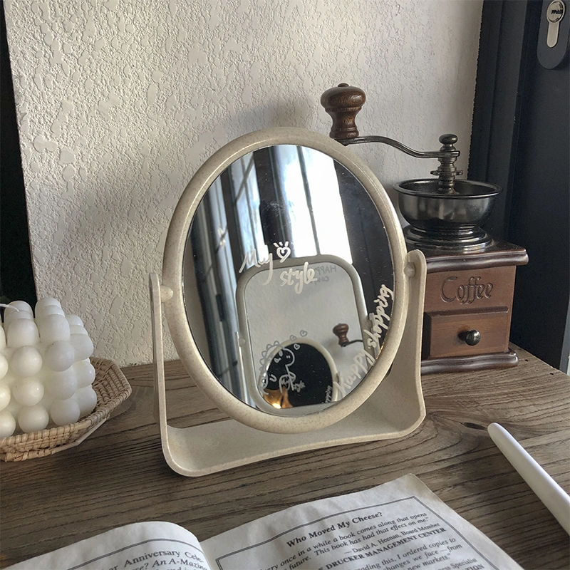 Desktop Can Stand Cute Portable Vanity Mirror Small Home Desktop Vanity