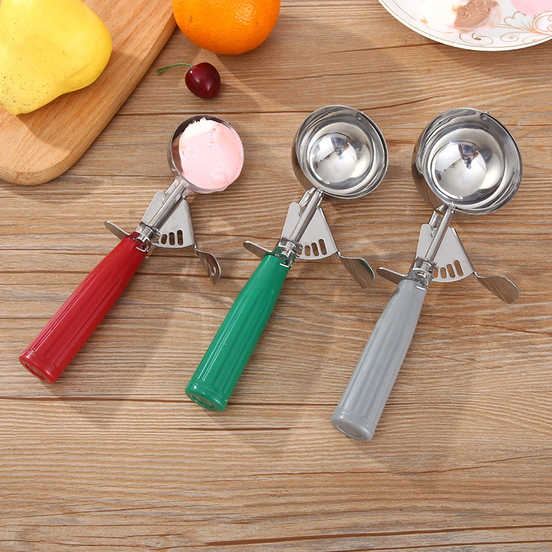 Ice Cream Scooper Stainless Steel Watermelon Measuring Spoon