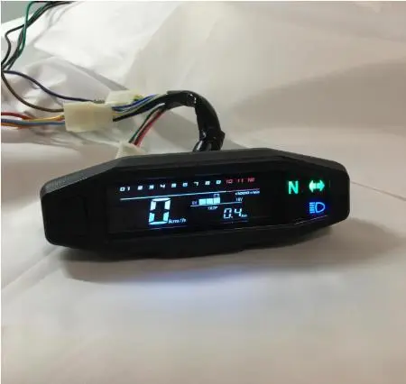 Motorcycle Electric Vehicle LCD Modified Meter Oil Level Voltmeter