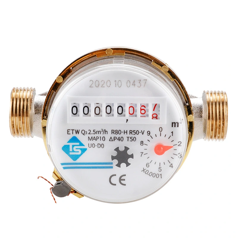 Metering Water Meter Pointer Digital Display Combination