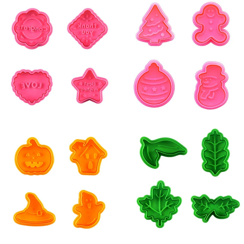 3D Three-dimensional Cartoon Plastic Biscuit Mould Press Type